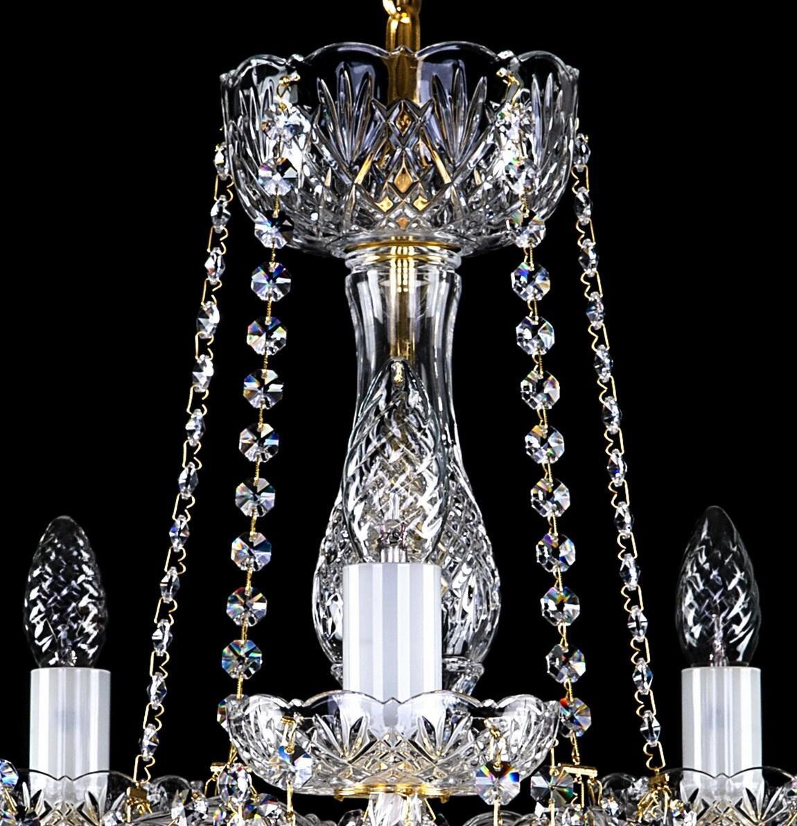 Cut glass crystal chandelier L16045CE