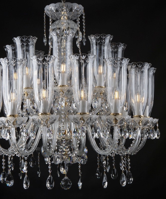 Baccarat style chandelier best sale