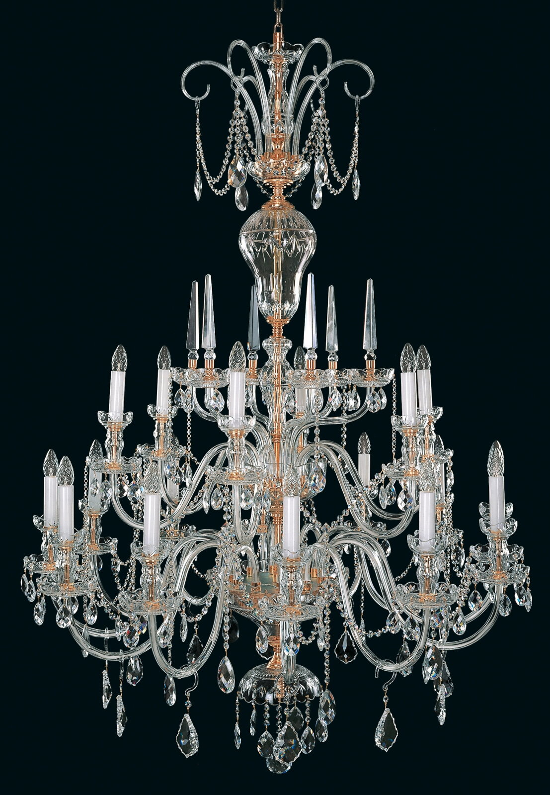 Crystal deals chandelier large