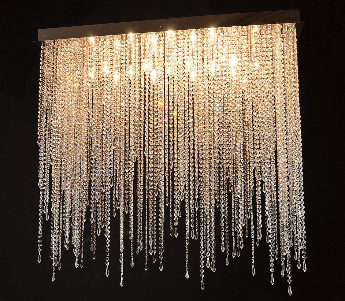 modern rectangular chandelier