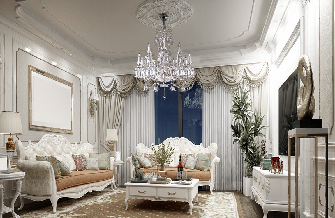 Living Room Crystal Chandeliers EL67212+319LPN 