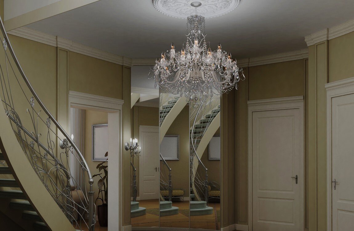 Crystal chandelier for the hall home in urban style LUCH15