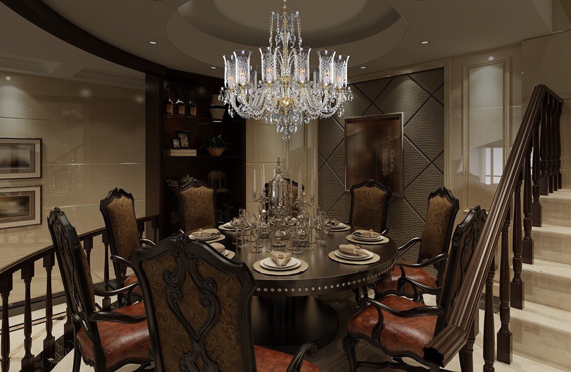 Luxury crystal chandelier for dining room Chandelier above the dining table LLCH12CRYSTAL-DT