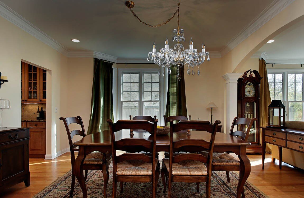 Dinner room in chateau style crystal chandelier EL136702PB