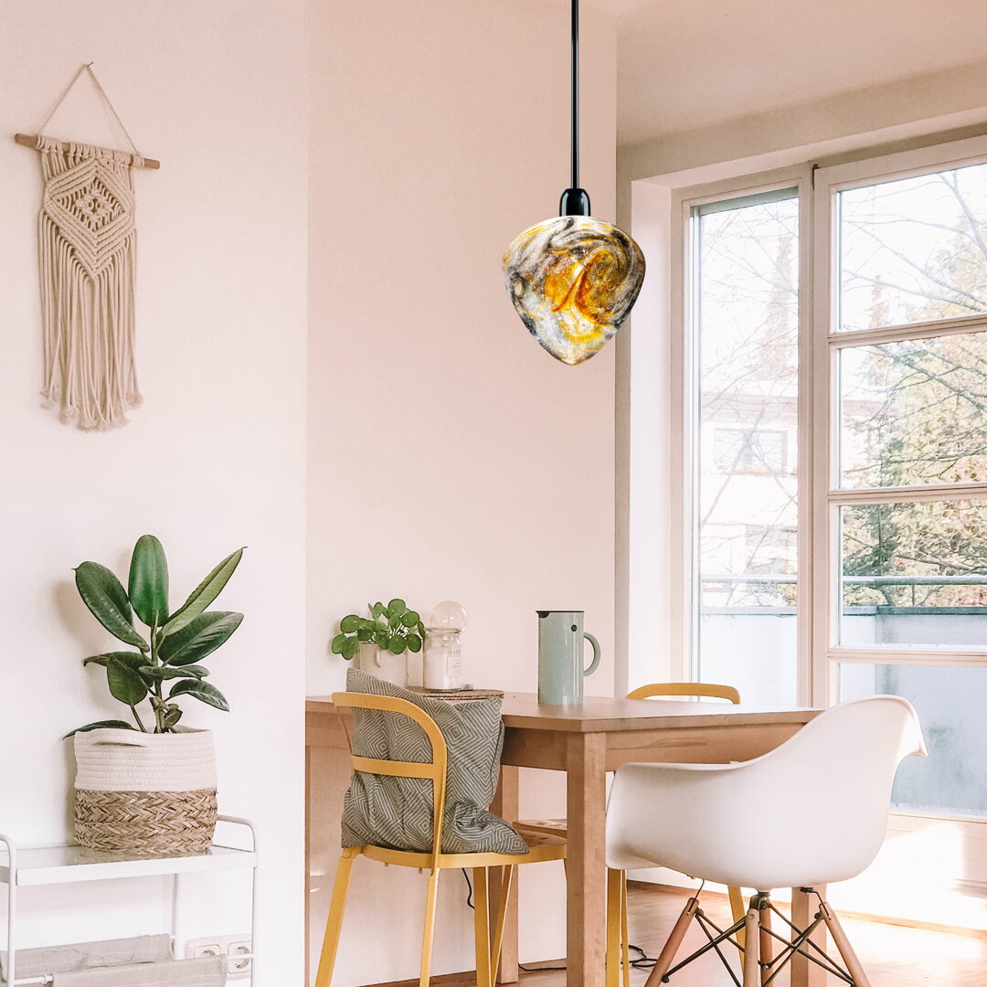 Modern crystal light above the dining table ELA01YELLOW