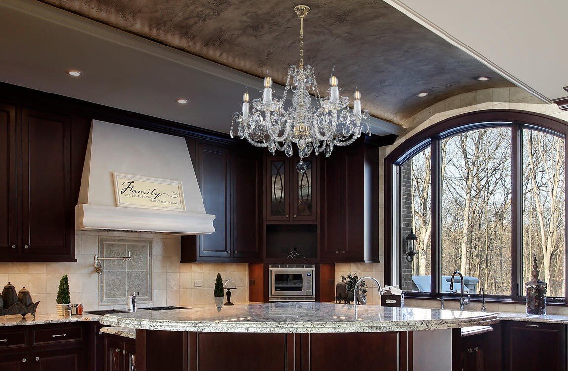Kitchen in country style crystal chandelier EL100602PB