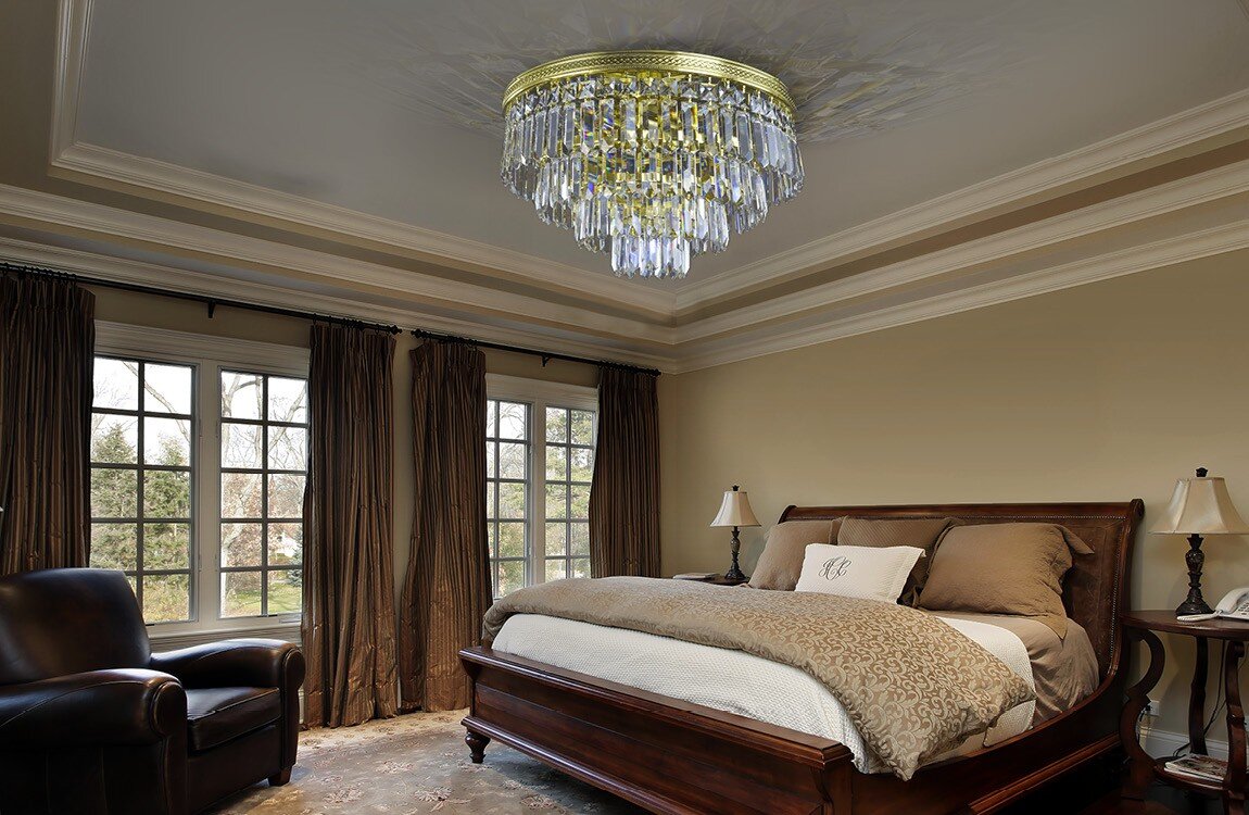 Bedroom in country style crystal chandelier LW024090100