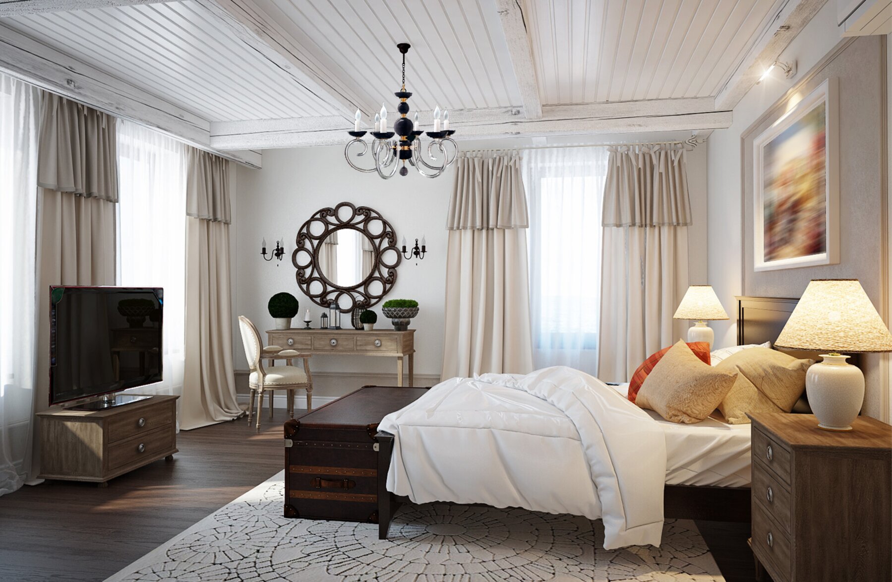 Bedroom Chandeliers and Ceiling Lights EL421600