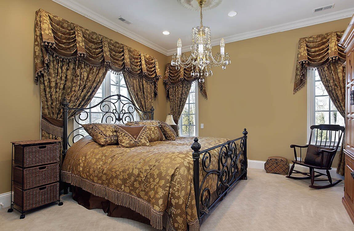 Bedroom in chateau style crystal chandelier L124CE