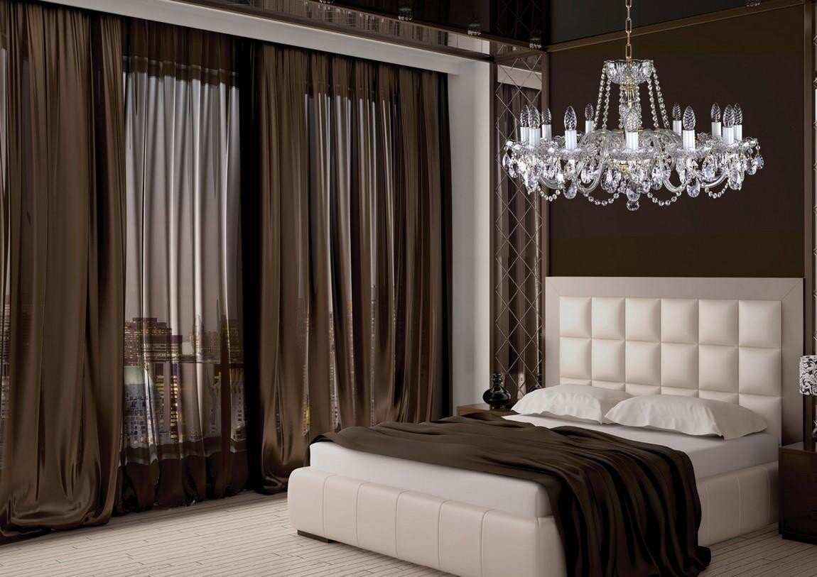 Bedroom crystal chandelier in urban style L16417CLN