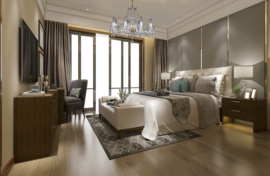 Chandelier for modern bedroom in urban style L16420CE