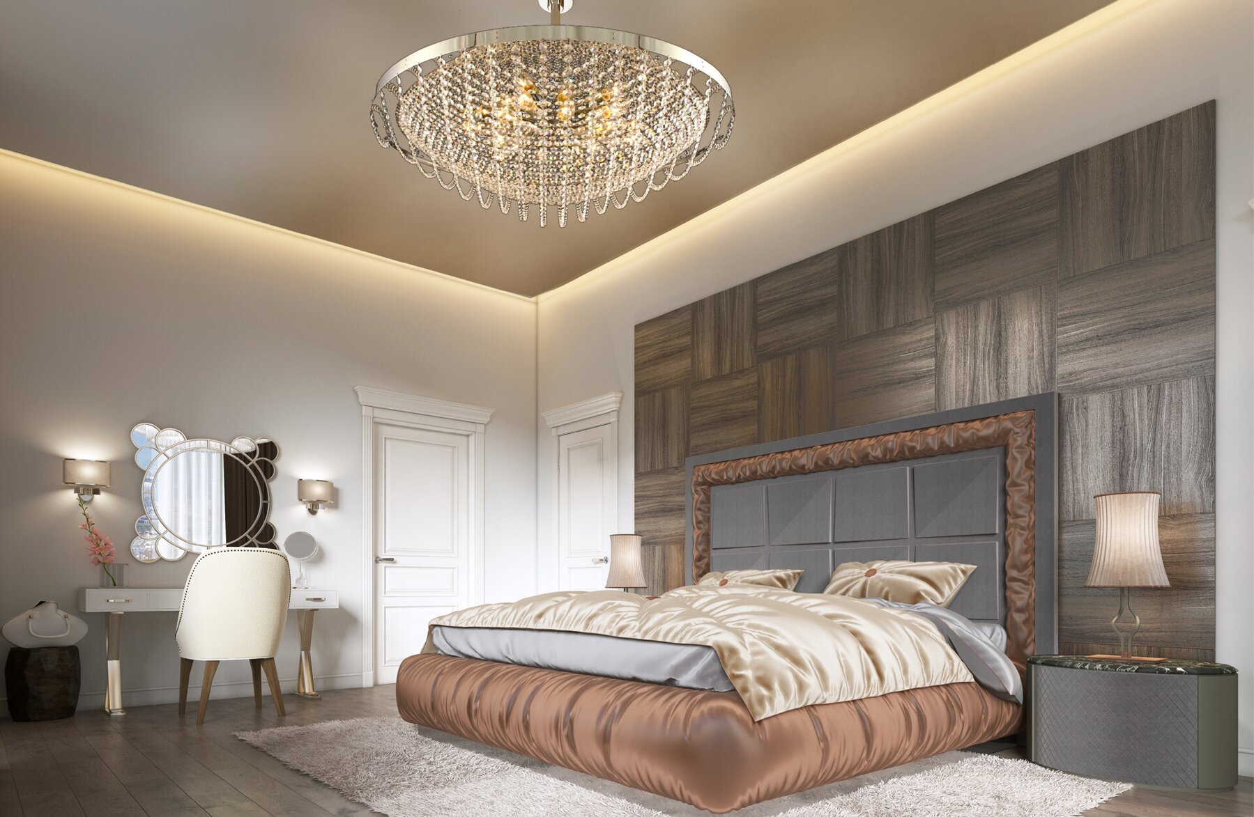 Bedroom crystal chandelier TX355000112