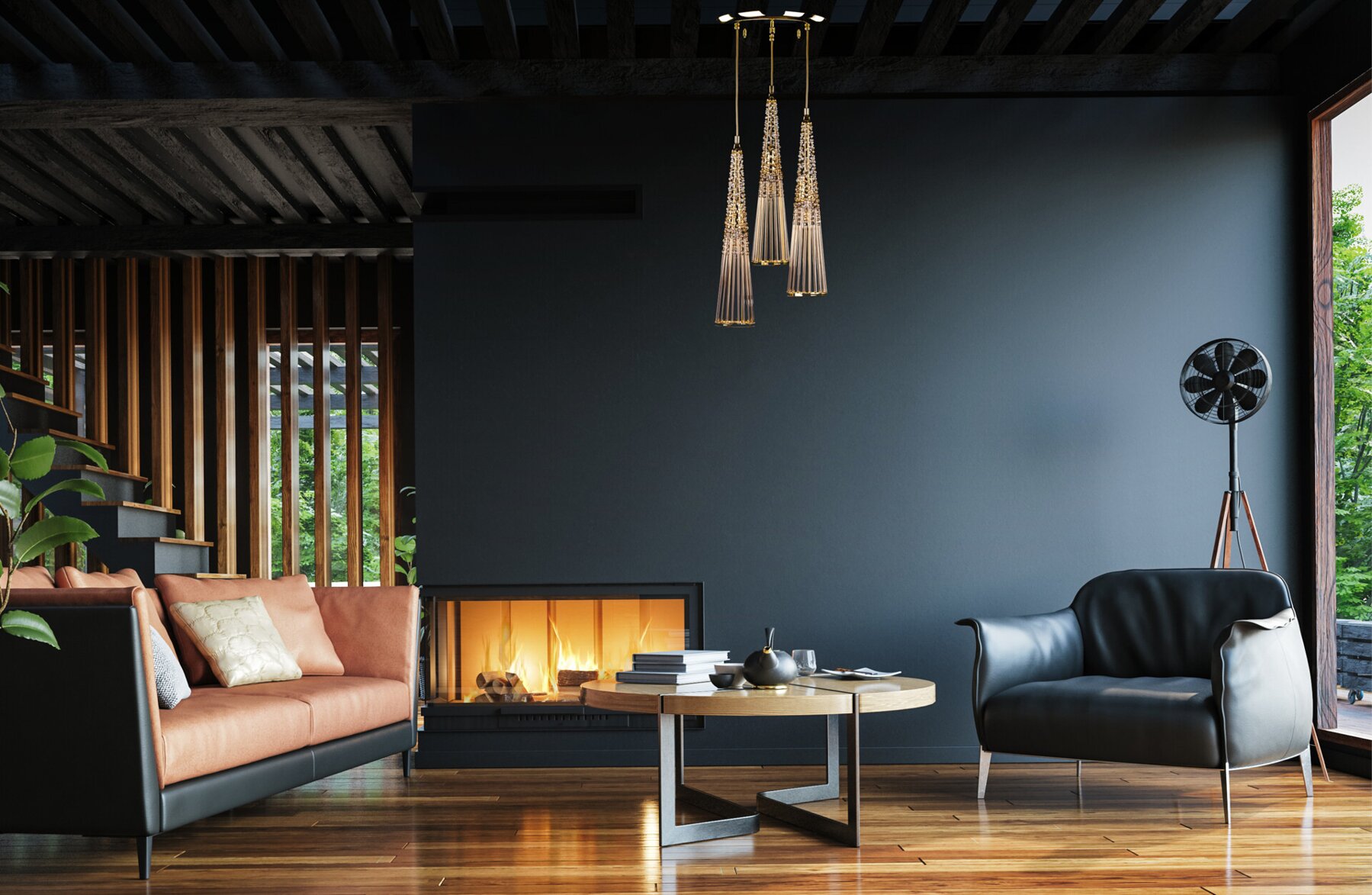Modern crystal chandelier for living room L-AMA-04
