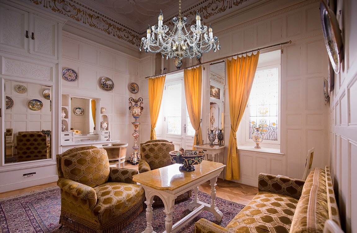 Living room in chateau style crystal chandelier EL1326021PB