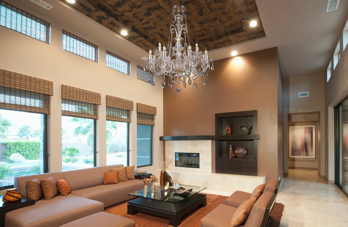 Elegant crystal chandelier for living room in industrial style EL1421202PB