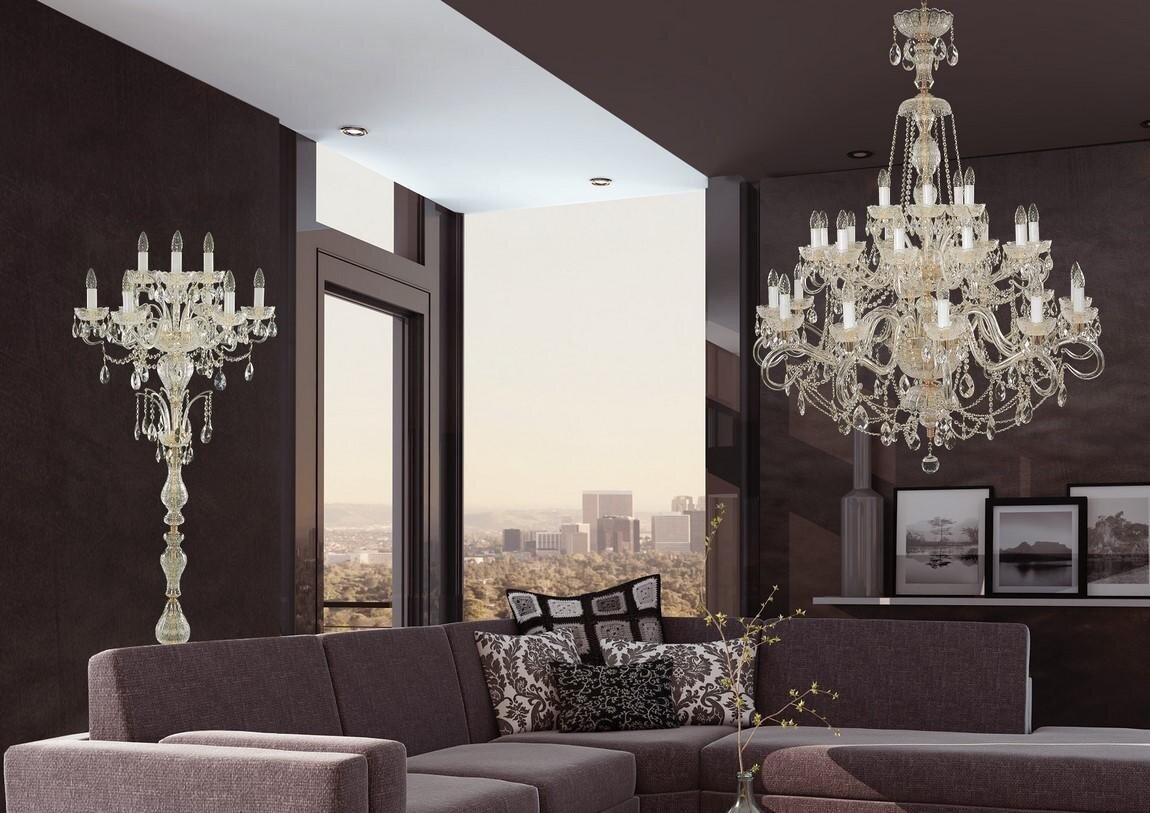 Living room crystal chandeliers in urban style EL6833001