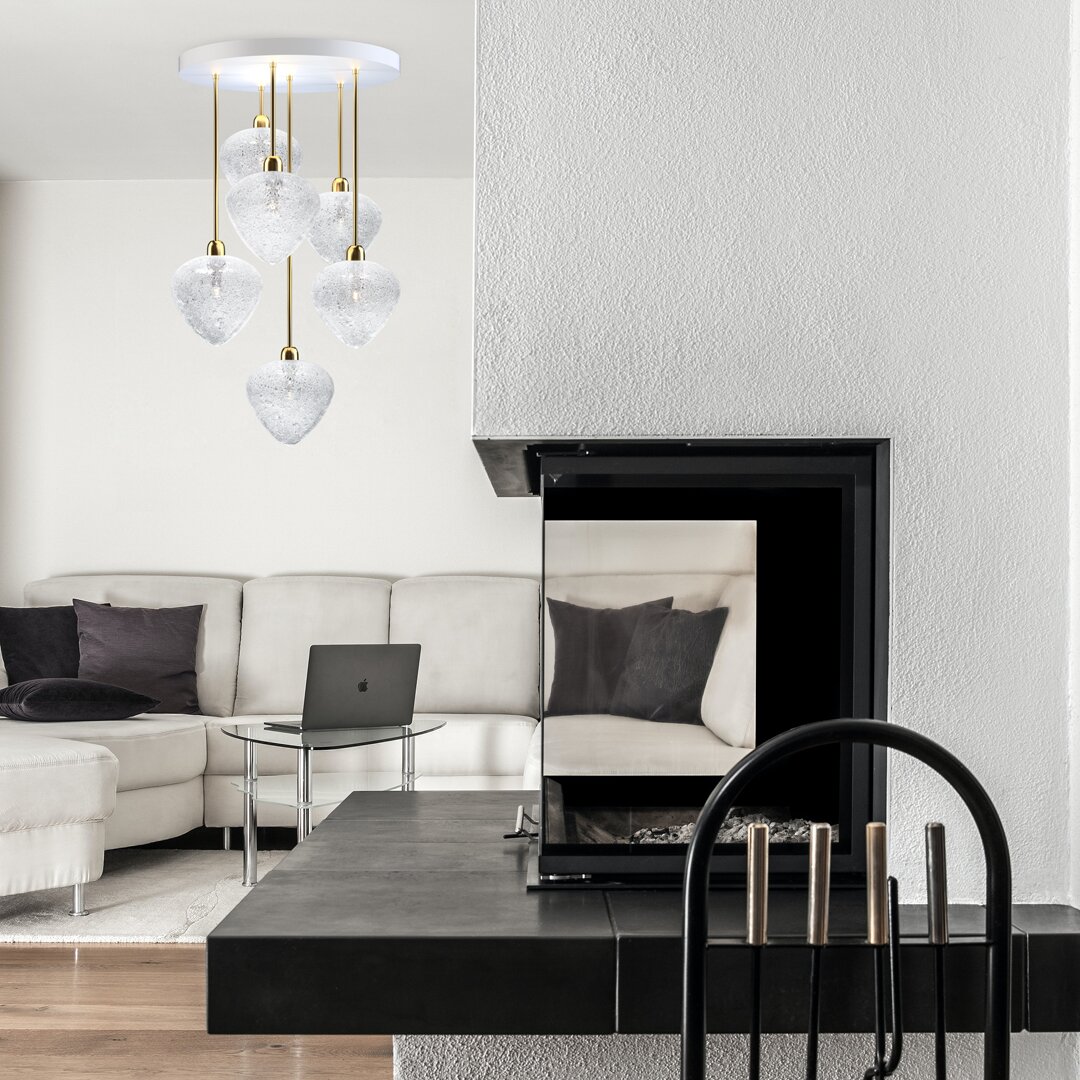 Modern chandelier for the living room ELA06CRYSTAL 