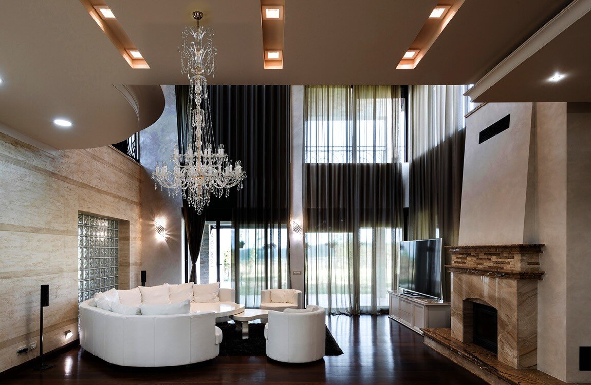 Living room in modern style crystal chandelier EL1172404