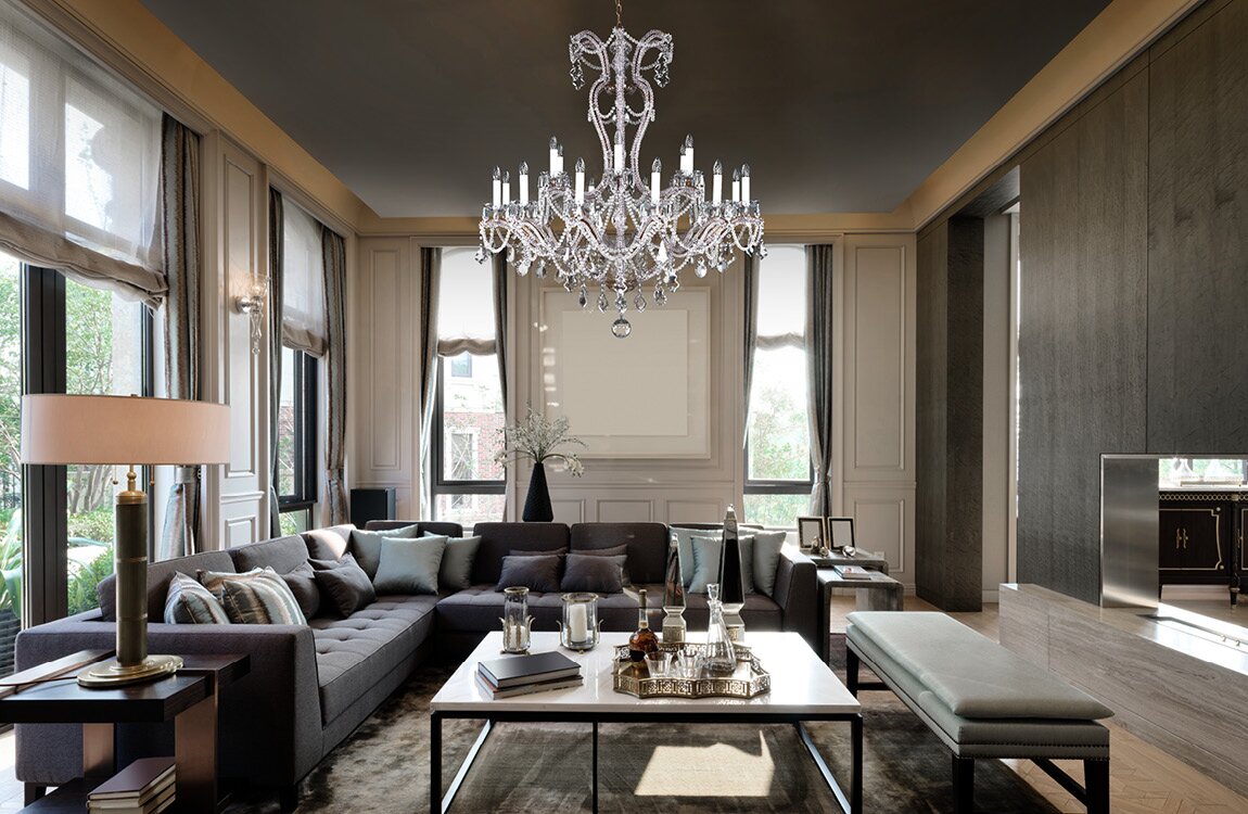 Living Room Crystal Chandeliers L16414CE