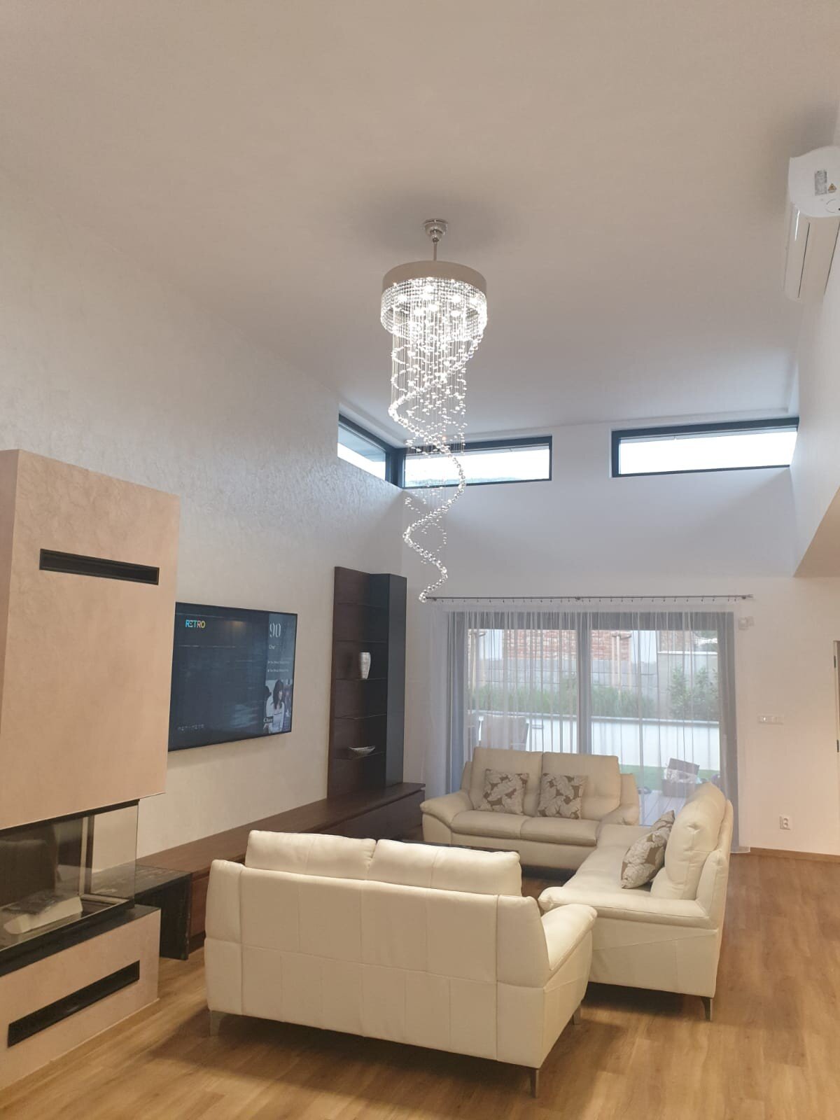 Living room in modern style design pendant light L448CE