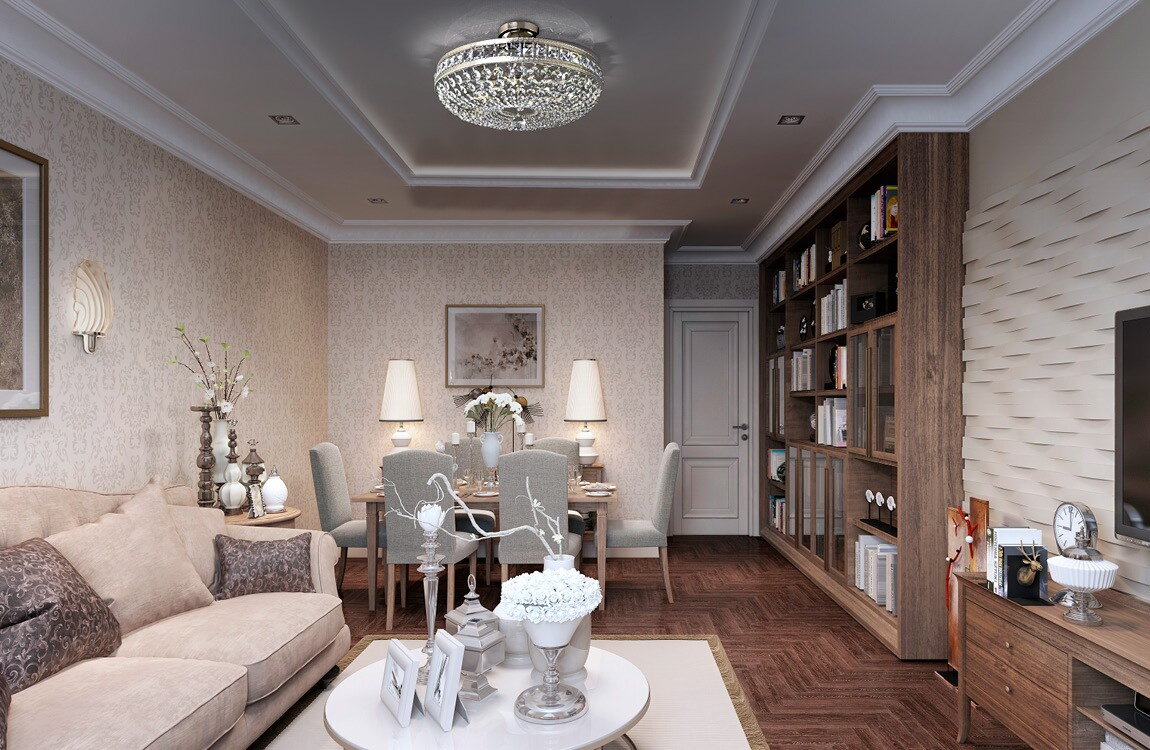 Living room crystal chandeliers in urban style LW014090100