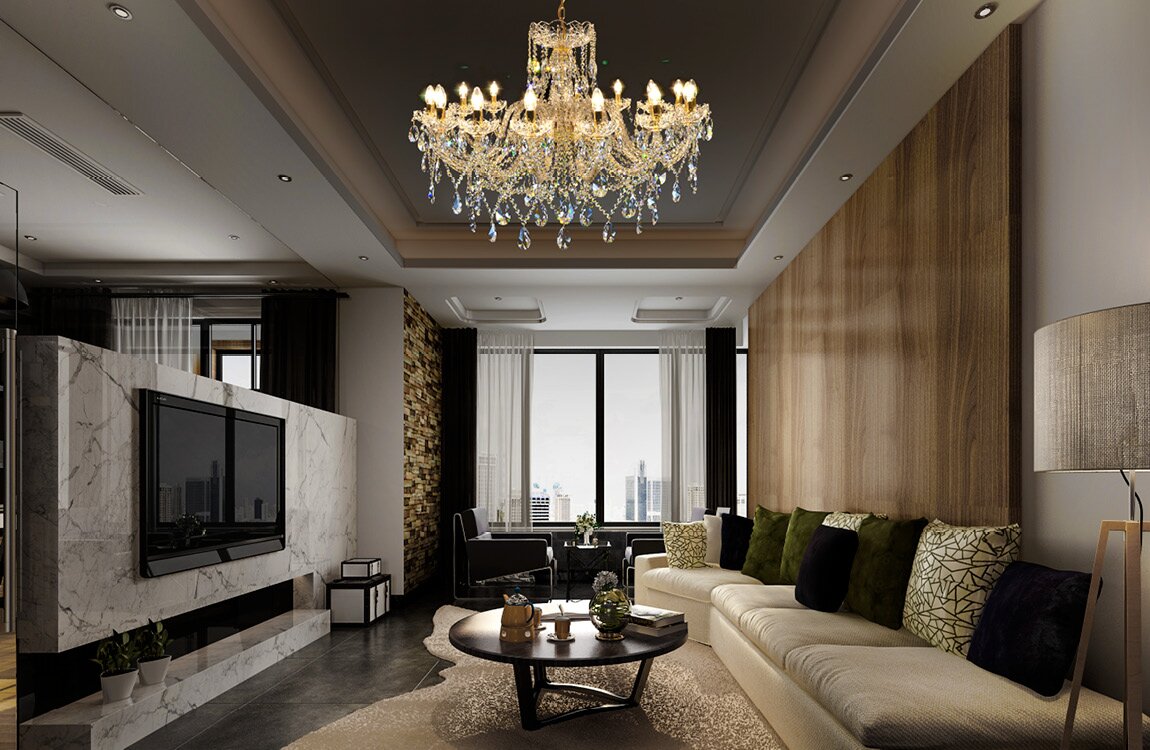 Crystal chandelier for modern living room in urban style LW149162100G
