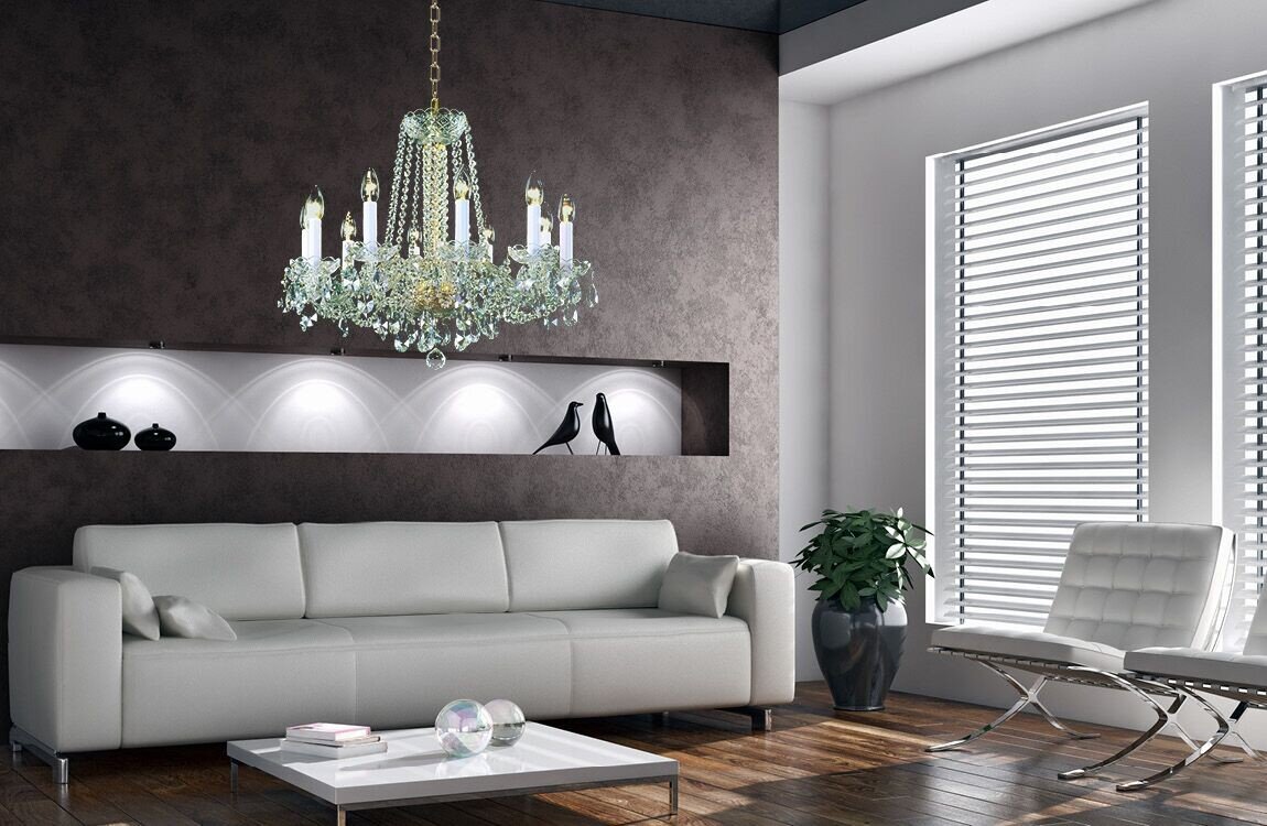 Křišťálový lustr do obývacího pokoje v moderním stylu  AL181