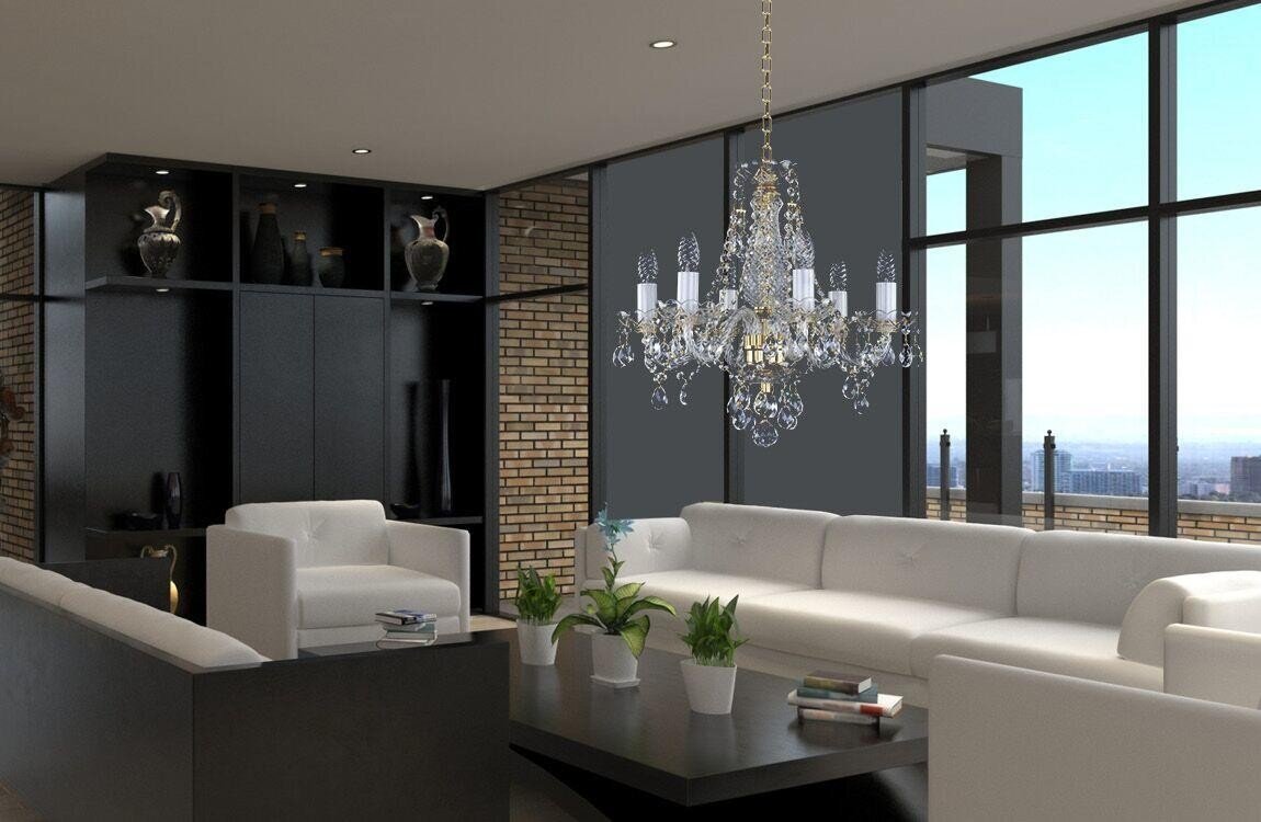 Modern chandelier for the living room in industrial style L107CE