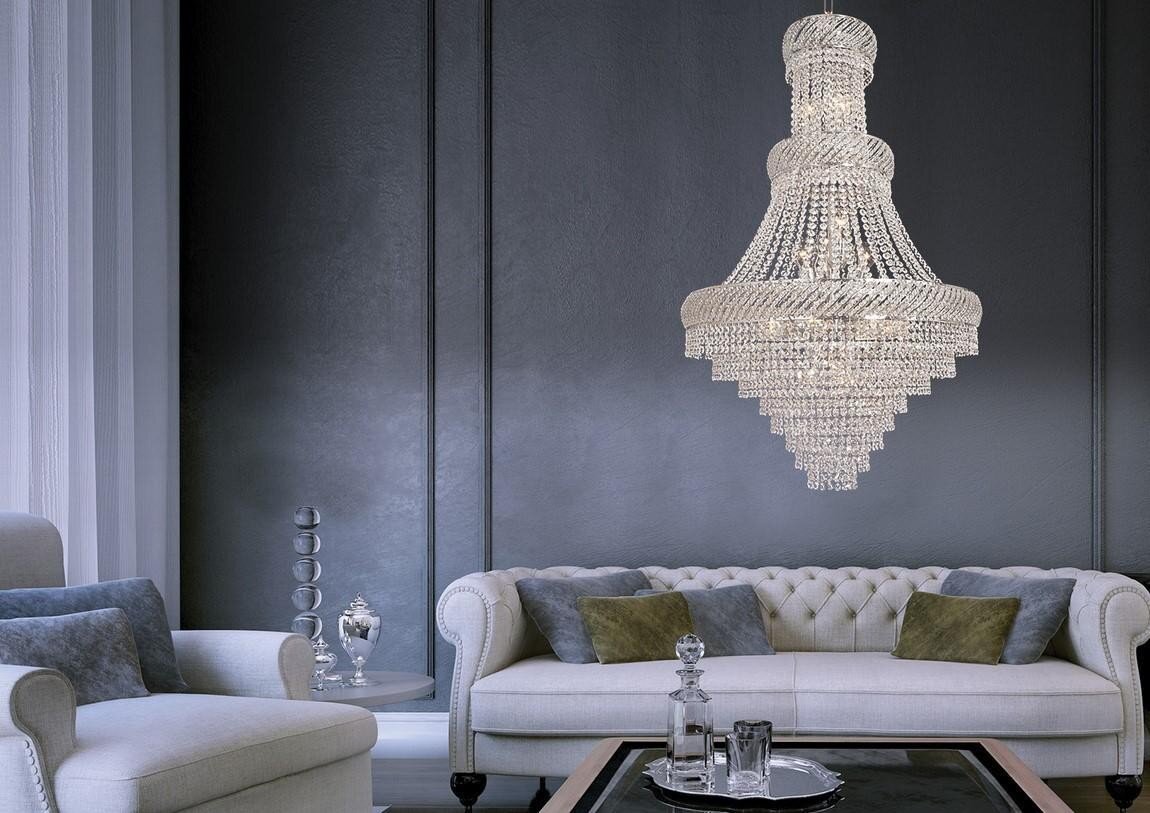 Large crystal chandelier for living room in glamour style TX608001018