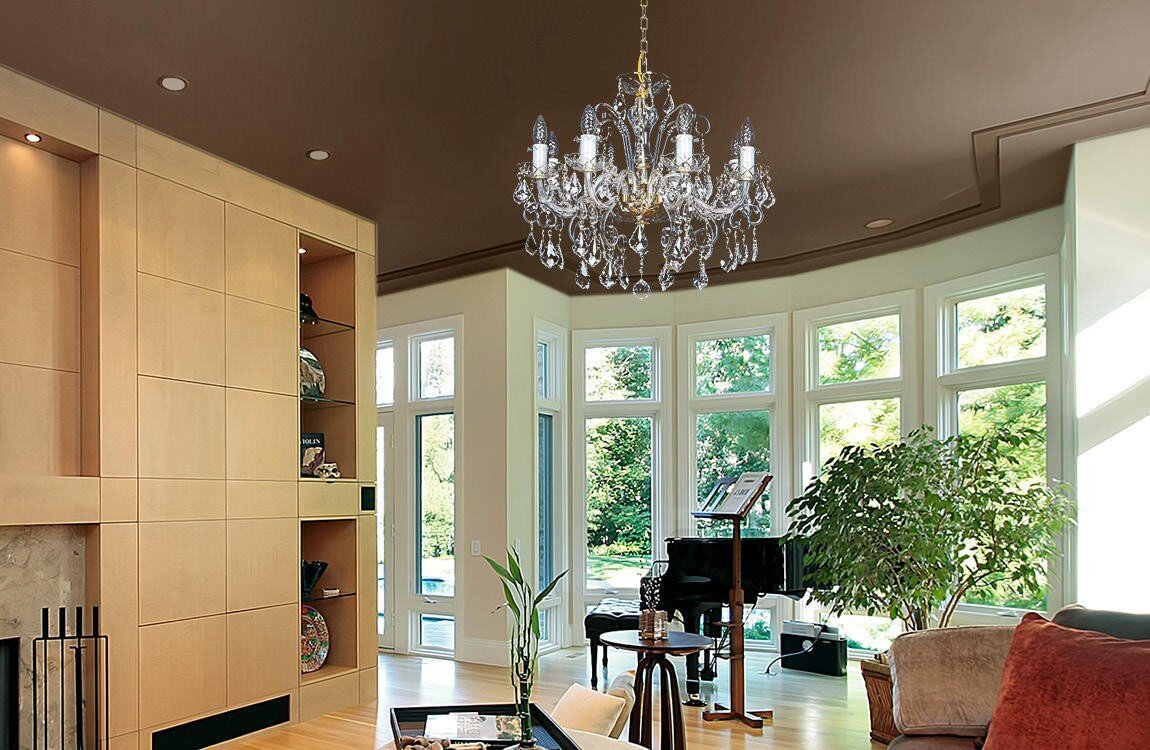Living room in provance style crystal chandelier EL143804