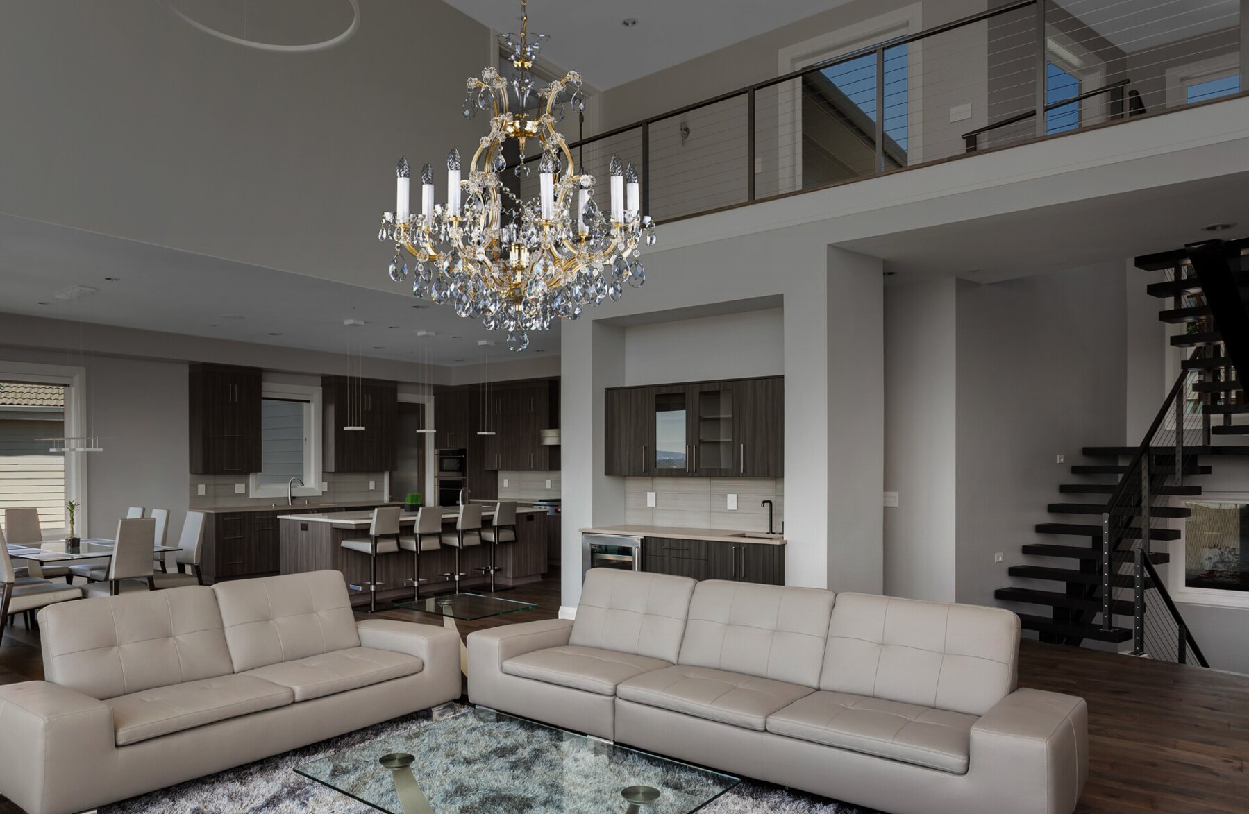 Living Room Crystal Chandeliers L416CE