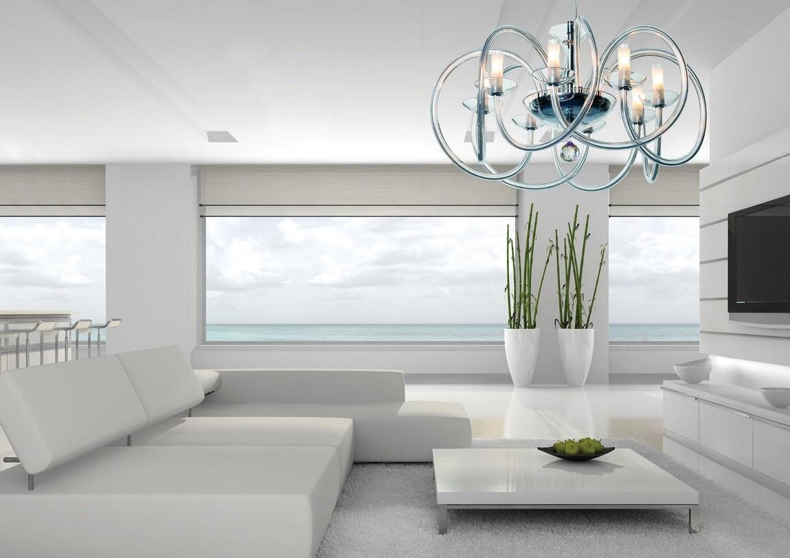 Living room modern chandelier in modern style TOURBILLON 8/I