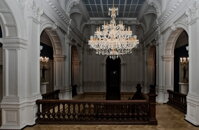 Velký skleněný lustr EL6214219SWPB
