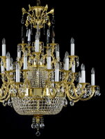Luster mosadzný luxusný L359CLN