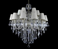 Lustr luxusní se stínidly LW169182101 - stříbrný 
