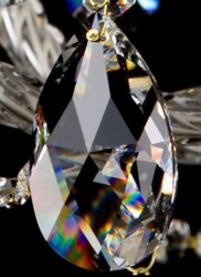 Detail der Swarovski Kristallbehängen