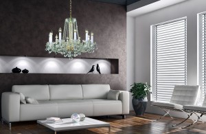 Moderní skleněné svítidlo do obýváku 