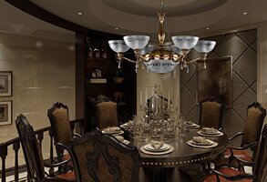 Chandelier cast fittings Chandelier cast fittings in the dining room