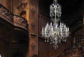 Large chandelier Large chandelier in classic house