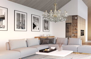 Crystal chandelier for living room