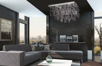 Design lighting fixtures in the living room