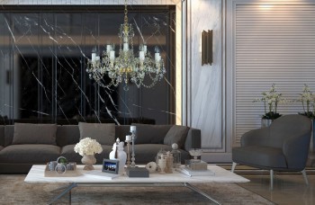 Living Room Crystal Chandelier