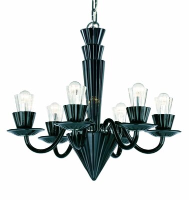 Modern chandelier Preciosa Humprecht 6 Black