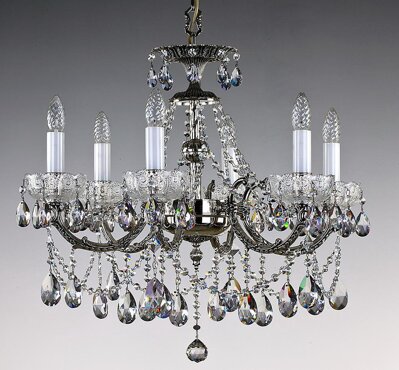 Brass cut crystal chandelier L307CENi 8006