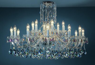Luxury cut crystal chandelier Preciosa Harrachov