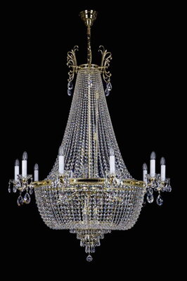 Large crystal chandeliers L189CLN
