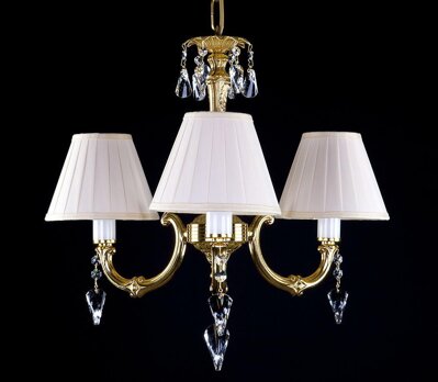 Brass chandelier with Shades L322CE