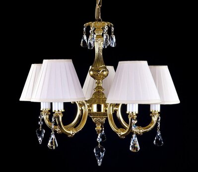 Brass chandelier with Shades L326CE