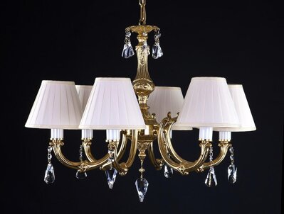 Brass chandelier with Shades L321CE