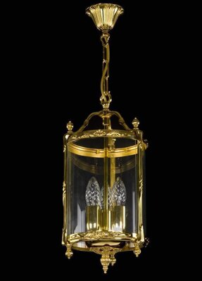 Brass chandelier L383